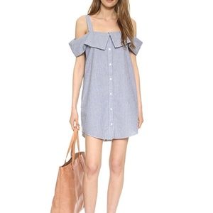 Clu, Off the Shoulder Shirt Dress